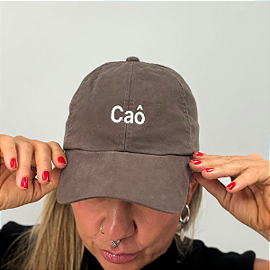 Boné Bordado Ajustável Identidade Carioca – "Caô" (Cinza)