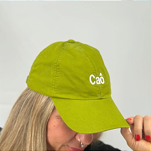 Boné Bordado Ajustável Identidade Carioca – "Caô" (Verde)