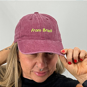 Boné Bordado Ajustável Identidade Carioca – "From Brazil"