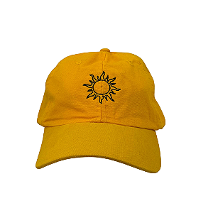Boné Bordado Ajustável Identidade Carioca – " Sol " (Amarelo)