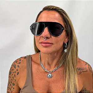 Óculos Aviador Preto UV400