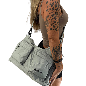 Bolsa Shoulder Cargo Nylon Compacta Unissex