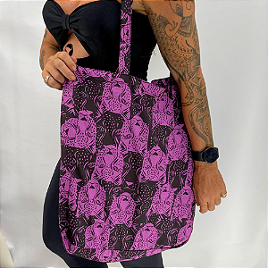Bolsa Tecido Leblon  -  Pink Leopard