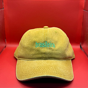 Boné Bordado Ajustável Identidade Carioca – "Brasileira" (Amarelo)