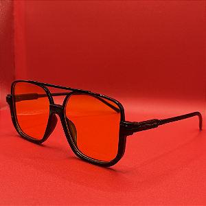 Óculos de Sol Quadrado Bold Preto UV400