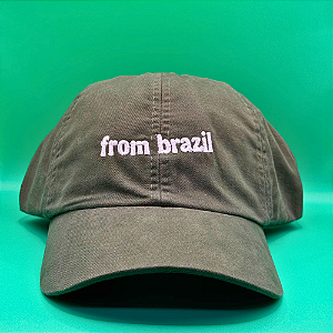Boné Bordado Ajustável Identidade Carioca – "From Brazil" (Verde)