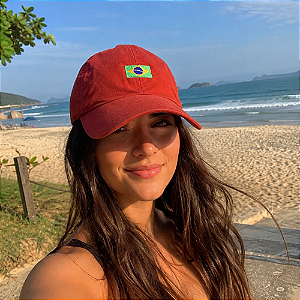 Boné Bordado Ajustável Identidade Carioca – "Brasão" (Telha)