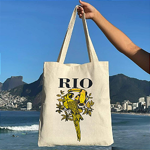 Bolsa Ecobag 100% algodão Rio Gold