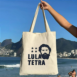 Bolsa Ecobag 100% algodão Lula Tetra