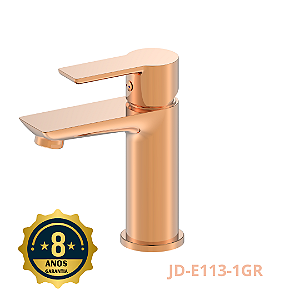 Misturador monocomando Slim para banheiro rose gold