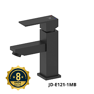 Misturador monocomando Square Light para Banheiro Preto Fosco