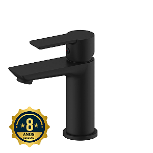 Misturador monocomando Slim para Banheiro Preto Fosco