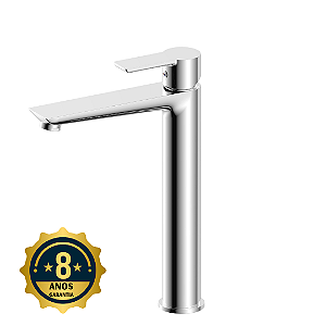 Misturador monocomando Slim Bica alta para Banheiro Cromado