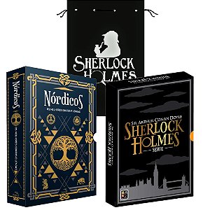 Box Nórdicos + Box Sherlock Holmes - 8 Livros + brindes