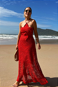 Vestido Flor Tricot