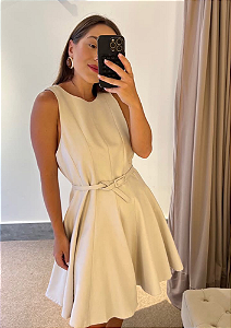 Vestido Twill Pri c/ Cinto