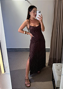 Vestido Tule Mini Poá
