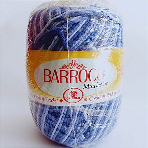 Barbante Barroco Multicolor Cor 9172 Tons de Azul