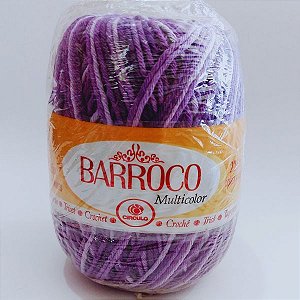 Barbante Barroco Multicolor 200gm Cor 9587  Tons de Lilás