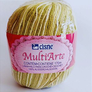 Barbante Cisne Multiarte Cor00924  Tons de Verde e Bege