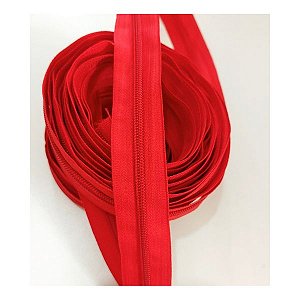 Zíper em Metro n5 Cor Vermelho Unidade Contendo 5 Metros