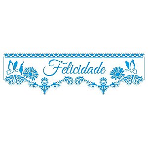 Stencil Barrado Borboletas Felicidade STAB2-030