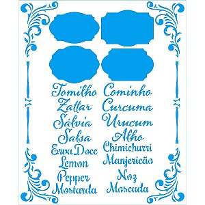 Stencil Tags Temperos STM-726