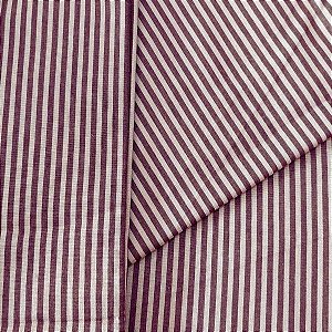 Tecido Tricoline para Patchwork Listras em tons Marrom e Bege