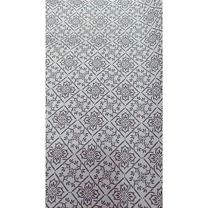 Tecido Tricoline para Patchwork com Estampa de Arabesco Cinza