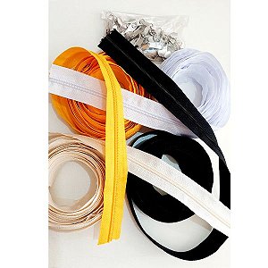 Kit 3- 20 metros de Zíper 50 Cursores