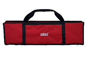 Capa de Transporte Teclado Musical KOBE KB-300 Nylon 600 Vermelha
