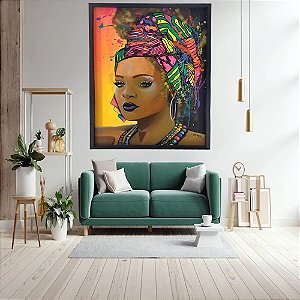 Quadro Pintura Negra