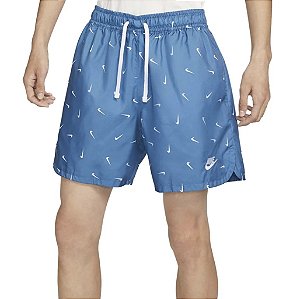 Shorts Nike - Multiple Swoosh (Azul + Branco)