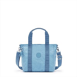 Bolsa Transversal Kipling Asseni Mini 5 Litros Blue Mist