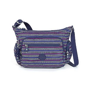 Bolsa Transversal Kipling Gabbie S 7 Litros Blue Geo Print