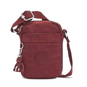 Bolsa Transversal Kipling Hisa Mini 2 Litros Marrom
