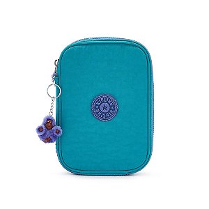 Estojo Kipling 100 Pens Azul e Roxo