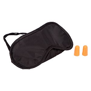 Kit Sestini de Viagem Máscara para Dormir e Protetores Auriculares Preto