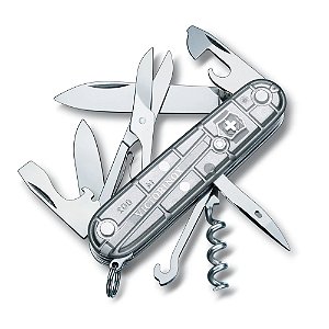 Canivete de Bolso Médio Victorinox Climber Prata Translúcido