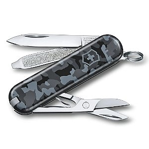 Canivete de Bolso Pequeno Victorinox Classic Cinza Camuflado