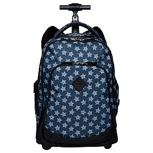 Mochila Carrinho Sestini 2 Compartimentos Rolling Estrelas