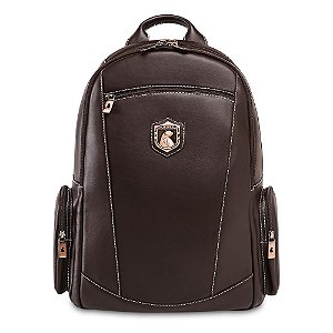 Mochila de Couro Nordweg Águia p/ notebook NW074A Café