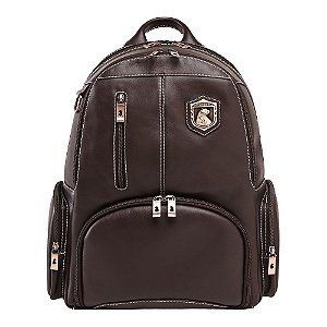 Mochila de Couro Nordweg p/ notebook NW072A Italiano Café