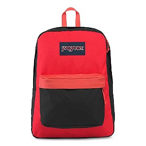 Mochila Jansport Superbreak Red Block 25 Litros