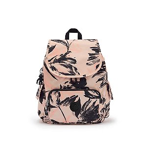 Mochila Kipling City Pack S 13L Coral Flower Salmão