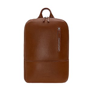 Mochila de Couro Nordweg Feminina Studio NS001 Caramelo
