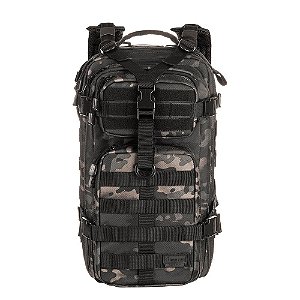 Mochila Tática Invictus Assault 30L Multicam Black Camuflado