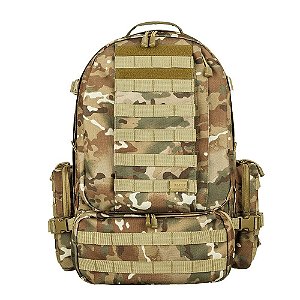 Mochila Tática Invictus Defender 55L Multicam Camuflado