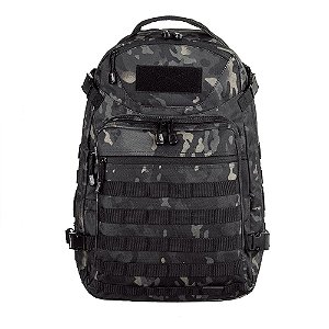 Mochila Tática Invictus Mission 45L Multicam Black Camuflado