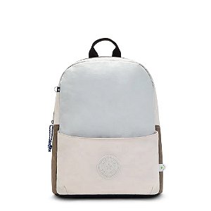 Mochila Kipling Sonnie 21 Litros Silver Grey Cinza